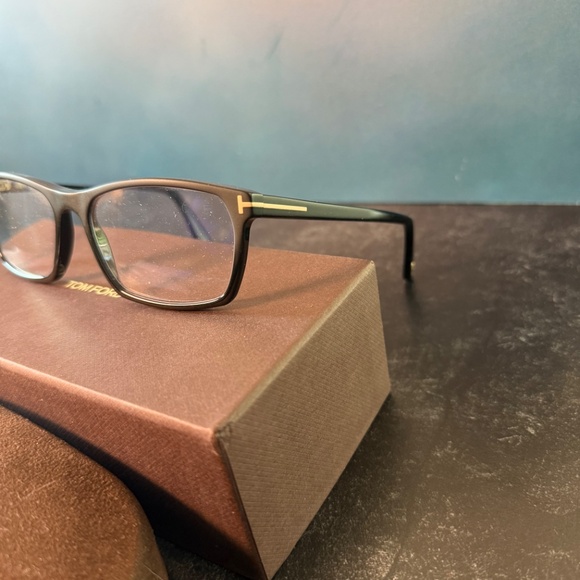 Tom Ford TF5295 002 Black Eyeglasses 56-17-145 Authenticity Card Like New Unisex - Picture 13 of 16